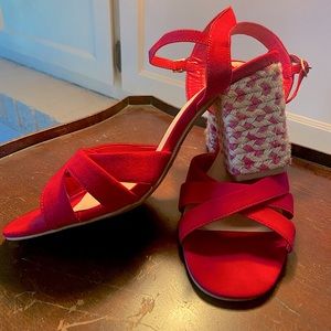 Francesca’s Hot Pink Chunky Heels